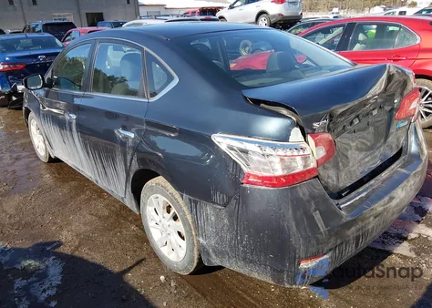 2013 Nissan Sentra S z USA, uszkodzony, nr VIN 3N1AB7AP7DL752843